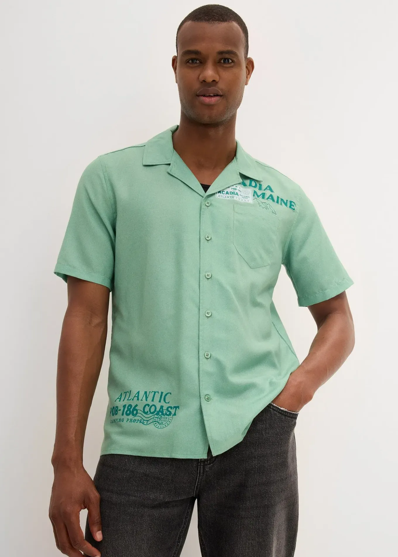 Chemise manches courtes 100% coton