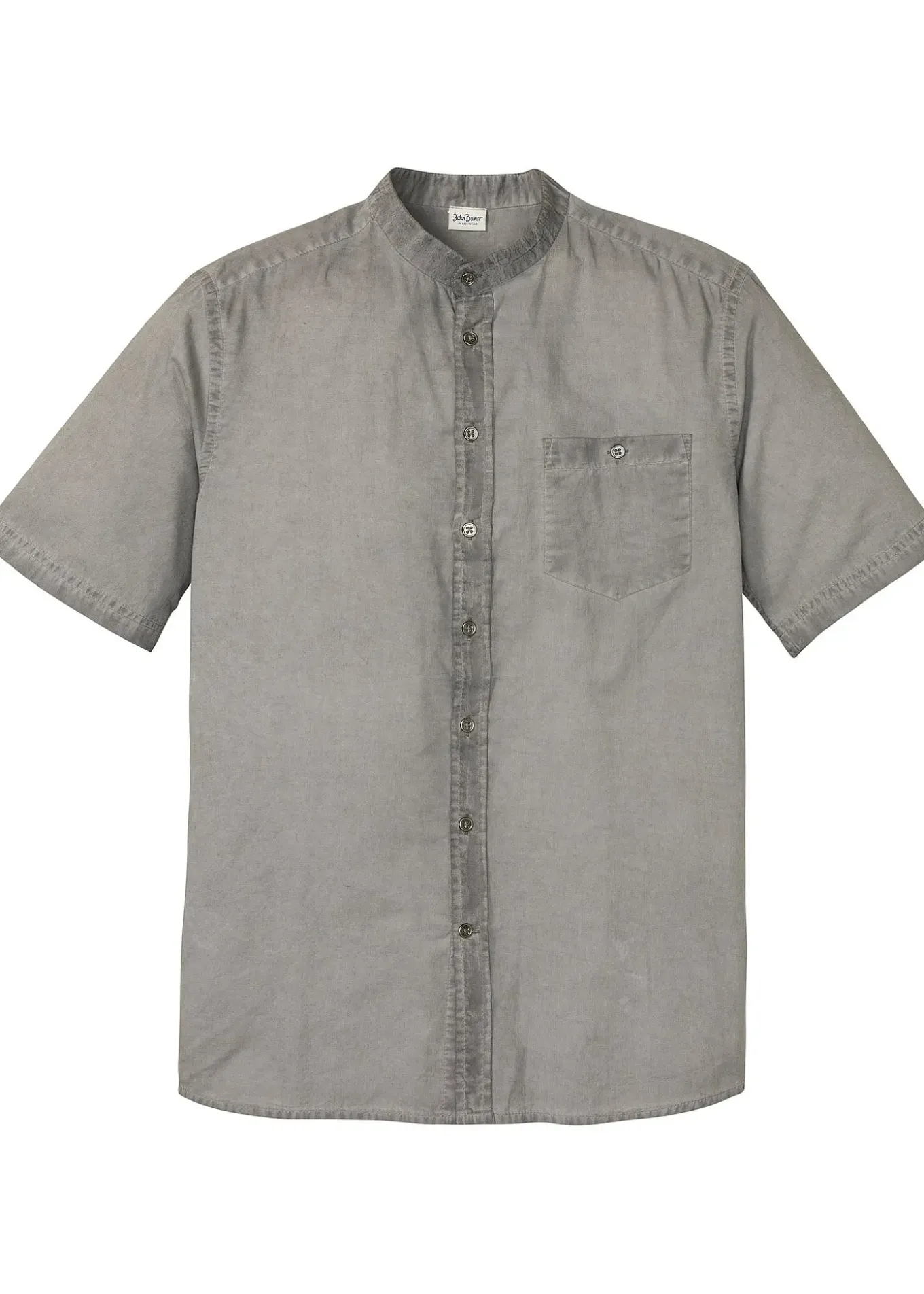 Chemise manches courtes aspect délavé