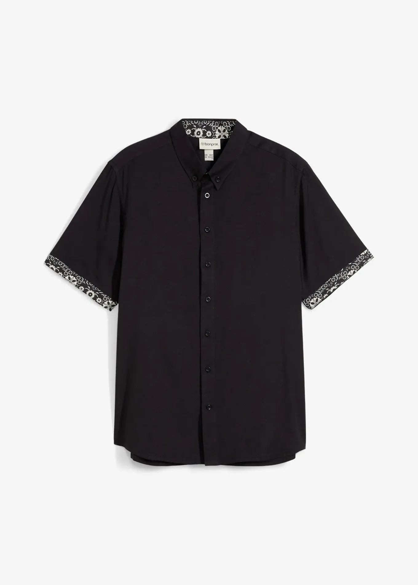 Chemise manches courtes en viscose, slim