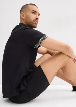 Chemise manches courtes en viscose, slim