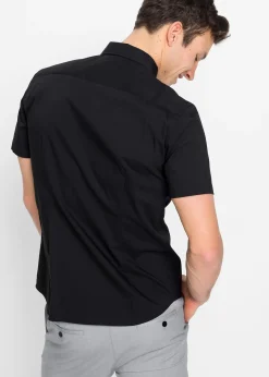Chemise manches courtes extensible, slim