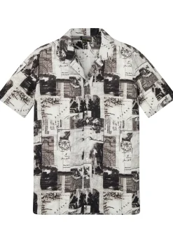 Chemise manches courtes en viscose