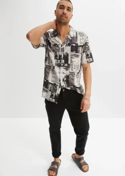 Chemise manches courtes en viscose