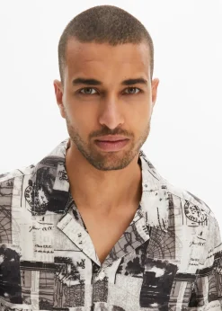 Chemise manches courtes en viscose