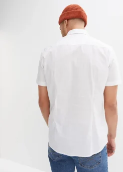 Chemise manches courtes extensible, slim