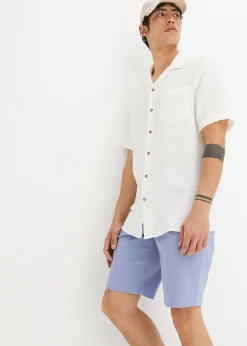 Chemise manches courtes en gaze 100% coton