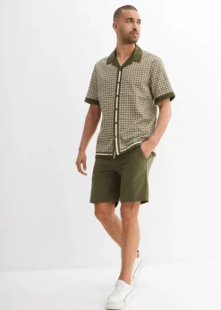 Chemise manches courtes en lin majoritaire