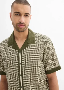 Chemise manches courtes en lin majoritaire