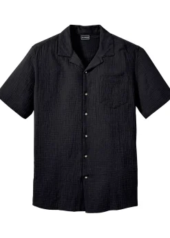 Chemise manches courtes en gaze 100% coton