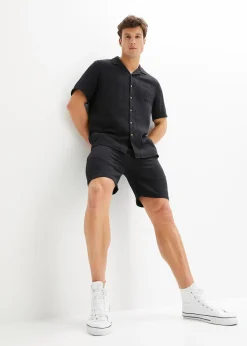 Chemise manches courtes en gaze 100% coton