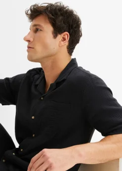 Chemise manches courtes en gaze 100% coton