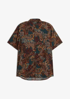 Chemise manches courtes en viscose