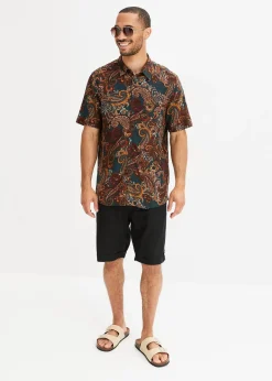 Chemise manches courtes en viscose