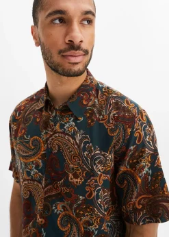 Chemise manches courtes en viscose