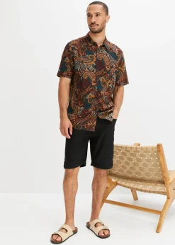 Chemise manches courtes en viscose