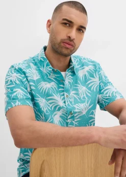 Chemise manches courtes en viscose