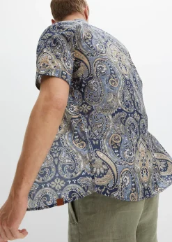 Chemise manches courtes en matière estivale légère