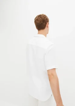 Chemise manches courtes en mousseline