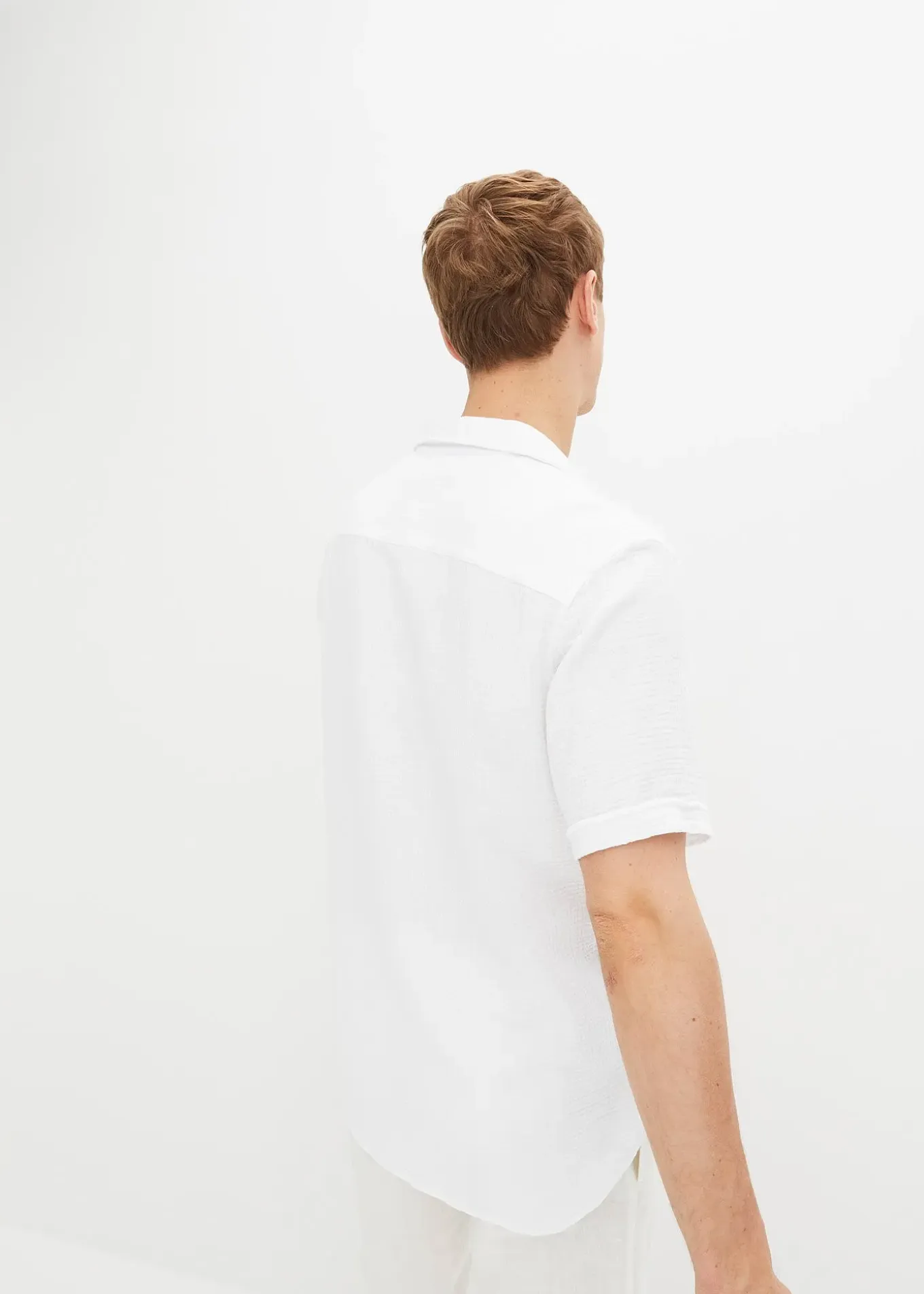 Chemise manches courtes en mousseline