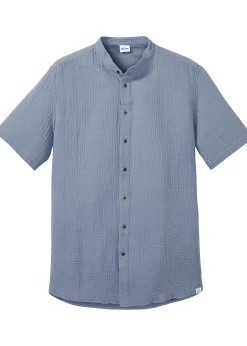 Chemise manches courtes en gaze de coton