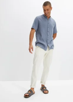 Chemise manches courtes en gaze de coton