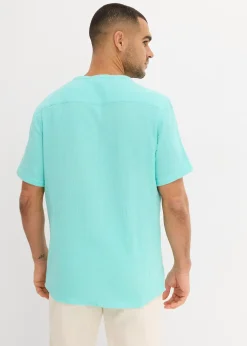 Chemise manches courtes en gaze de coton