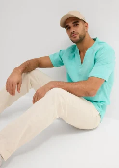 Chemise manches courtes en gaze de coton