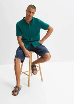 Chemise manches courtes en gaze de coton