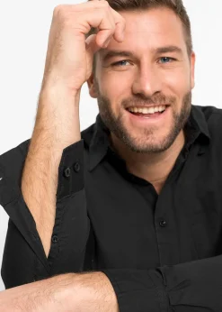 Chemise manches longues 100% coton