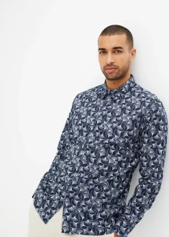 Chemise manches longues à motif
