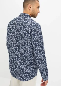 Chemise manches longues à motif