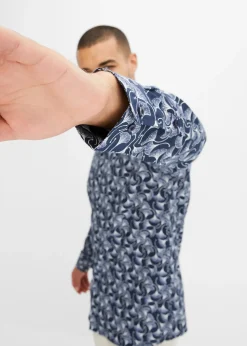 Chemise manches longues à motif