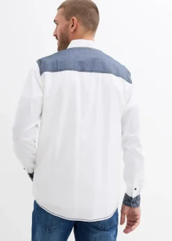 Chemise manches longues 100% coton