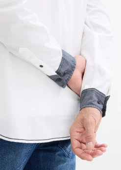 Chemise manches longues 100% coton