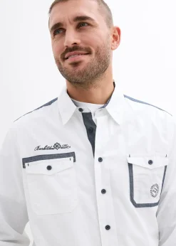 Chemise manches longues 100% coton