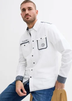 Chemise manches longues 100% coton