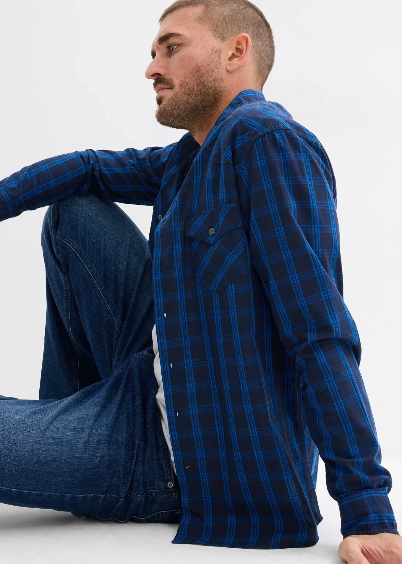 Chemise manches longues 100% coton