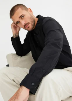 Chemise manches longues extensible, Regular Fit