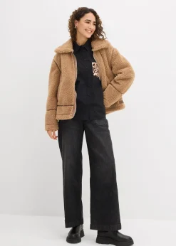 Chemise oversize avec poche poitrine contrastante