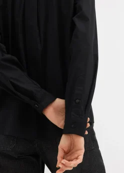 Chemise oversize avec poche poitrine contrastante