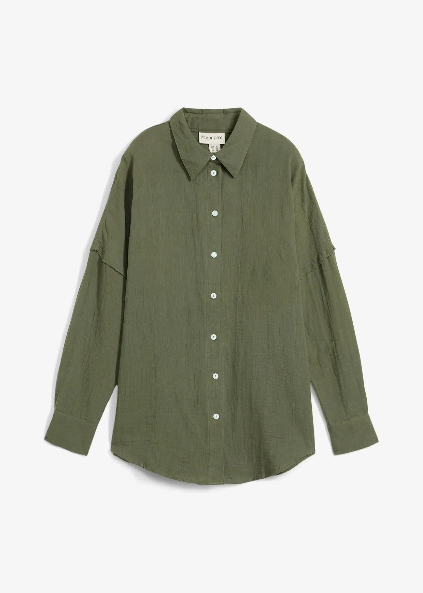 Chemise oversize en gaze de coton aérienne