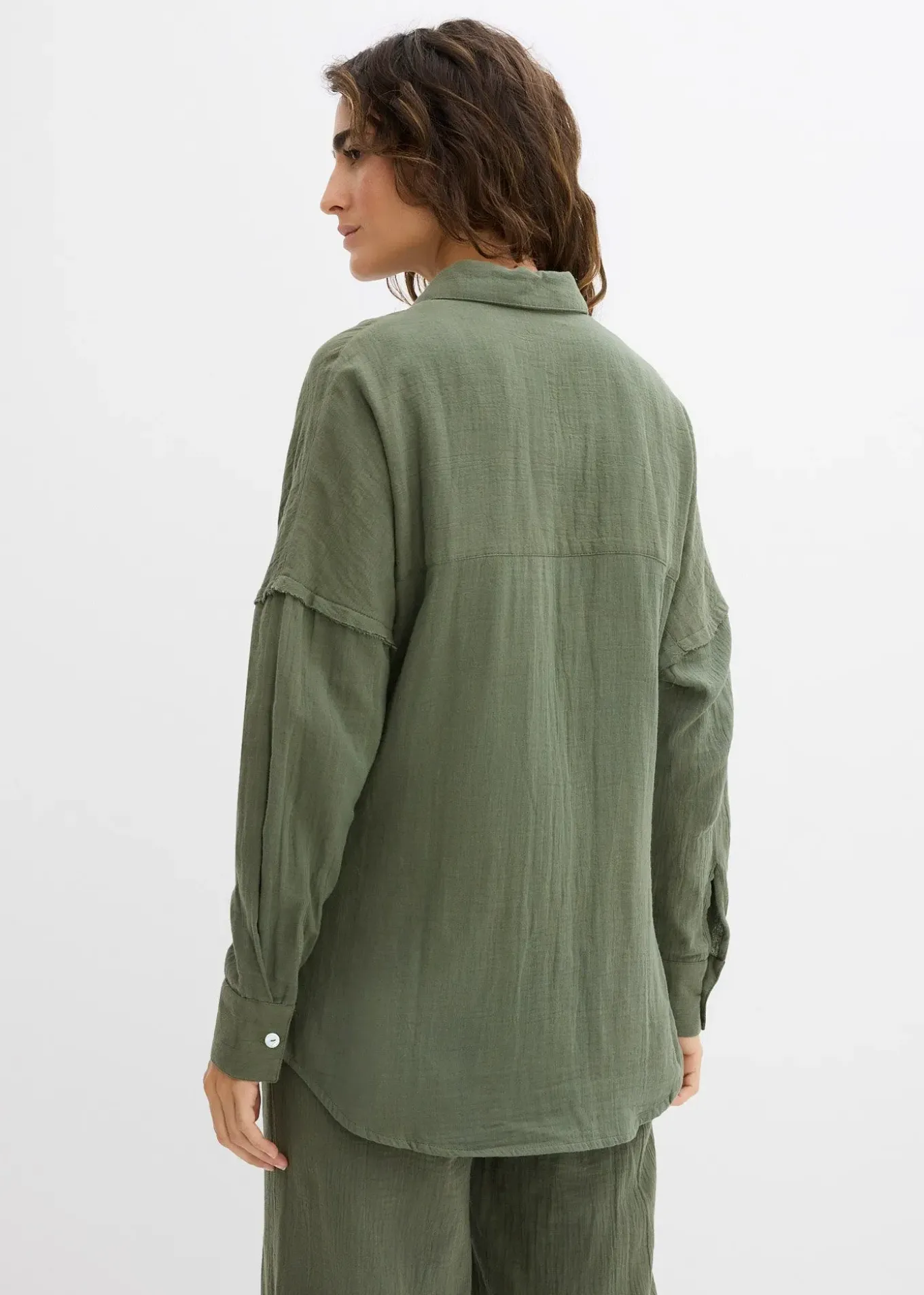 Chemise oversize en gaze de coton aérienne