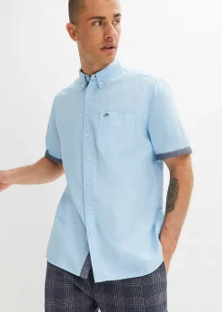 Chemise Oxford manches courtes, 100% coton