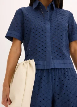 Chemisier à broderies anglaises