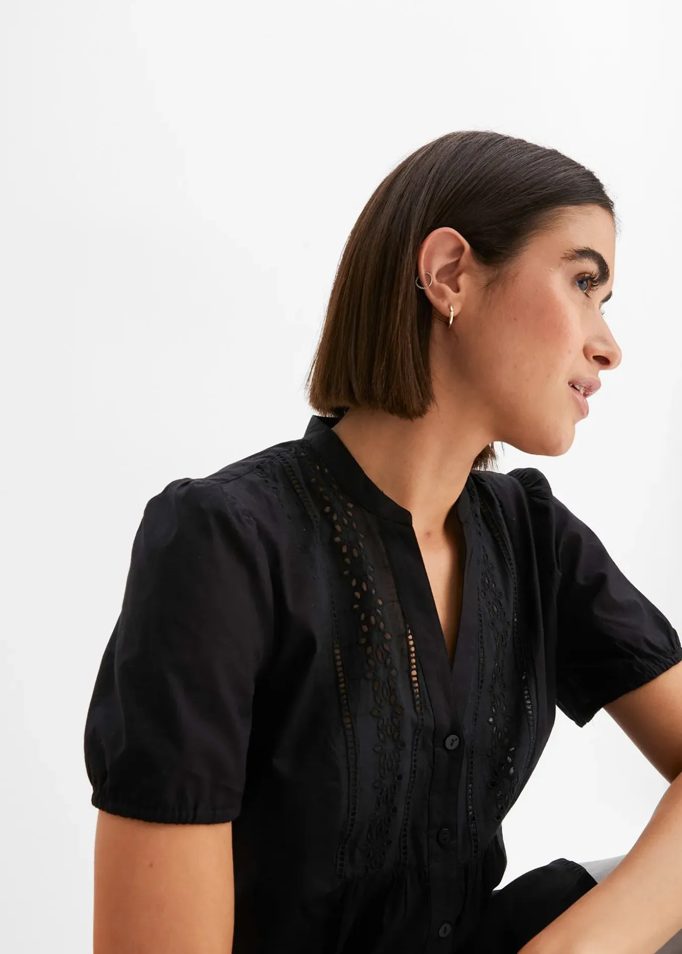 Chemisier à broderies anglaises