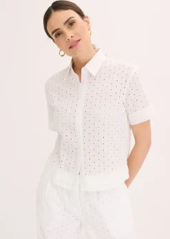 Chemisier à broderies anglaises