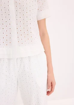 Chemisier à broderies anglaises