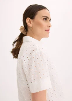 Chemisier à broderies anglaises