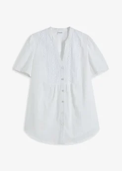 Chemisier à broderies anglaises