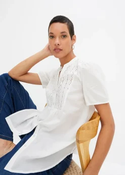 Chemisier à broderies anglaises